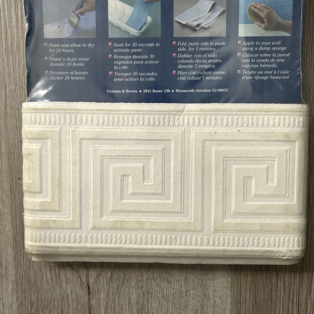 Super Fresco Paint N Hang Border Graham & Brown Art Deco GREEK KEY 4.6